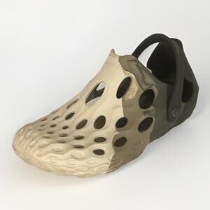 Merrell Hydro Moc Drift Water Shoes Rubber Clogs Slip On Sz M 8 W 9.5 Tan Brown